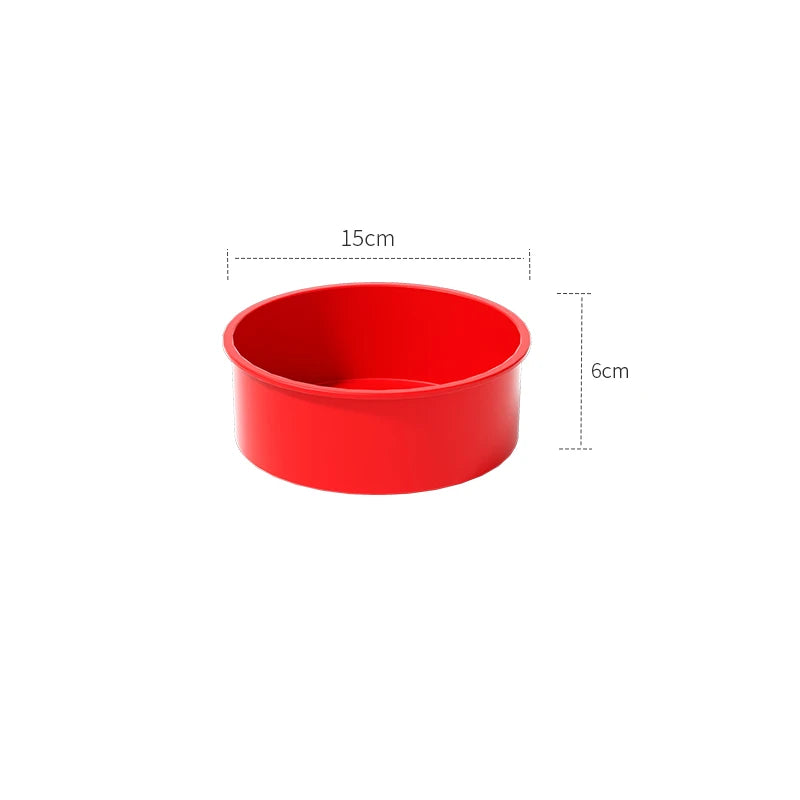 Silicone Cake Mold For Baking Round Cake Pan Non-stick 4" 6&q Baking Pan For Layer Cake,Cheesecake and Chocolate Cake Mold