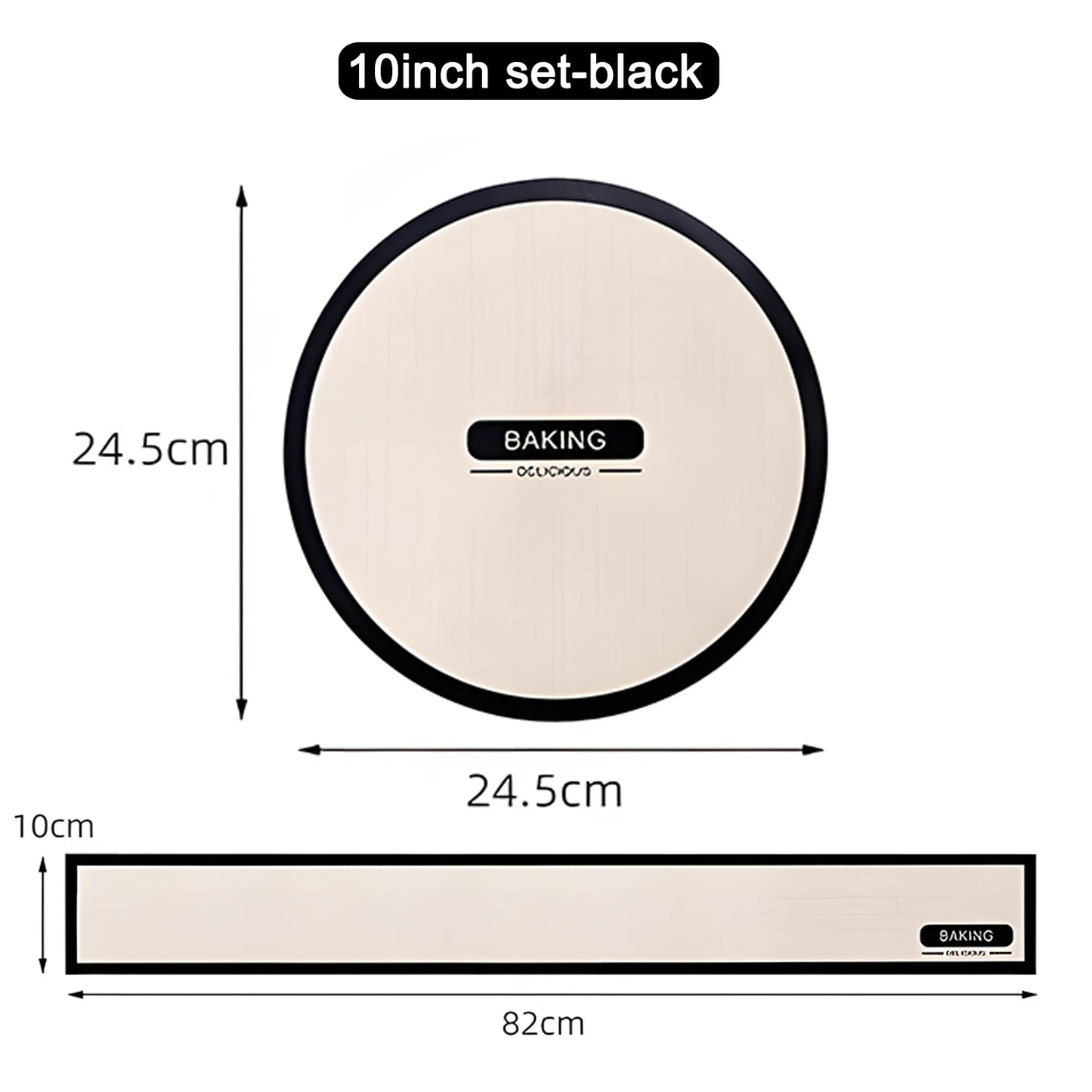 Silicone Baking Mat for 6, 8, 10 Inch Cake Pan Easy Clean Nonstick Silicone Liners for Baking Cheesecake Pan