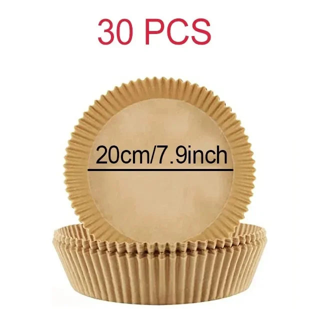 30/50Pcs Baking Supplies Large Toughness Square Round Baking Accessories and Tools Kitchen Items Air Fryer Accessories Accessory