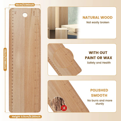 Baking Baguette Transfer Wooden Board Rectangular Double Scale Flip Board Baguette Ciabatta Dough kitchenbaking Accessories