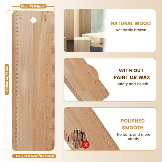 Baking Baguette Transfer Wooden Board Rectangular Double Scale Flip Board Baguette Ciabatta Dough kitchenbaking Accessories