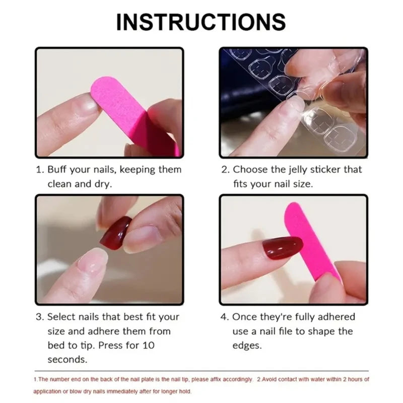 Fashionable Bows Square Press On Nails 24 Pcs French Tip Acrylic False Nails Drop Shipping