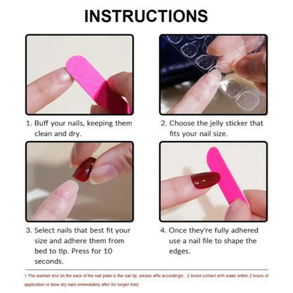 Fashionable Bows Square Press On Nails 24 Pcs French Tip Acrylic False Nails Drop Shipping