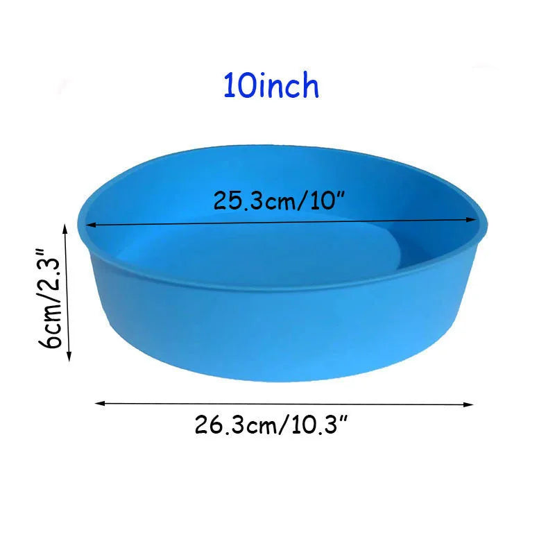 4/5/6/7/8/10 Inch Round Cake Mold Silicone Molds for Cakes Nonstick Cake Pan Baking Forms Pastry Mold