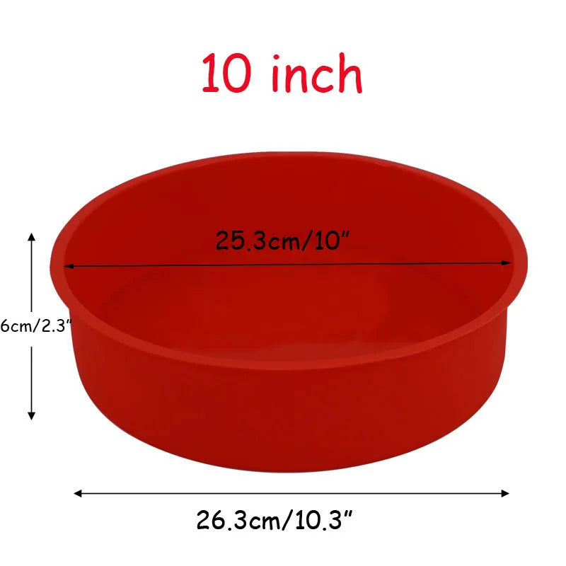 4/5/6/7/8/10 Inch Round Cake Mold Silicone Molds for Cakes Nonstick Cake Pan Baking Forms Pastry Mold