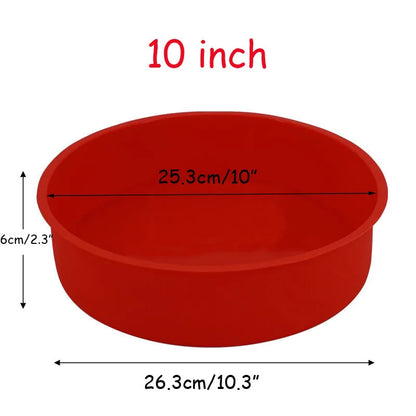 4/5/6/7/8/10 Inch Round Cake Mold Silicone Molds for Cakes Nonstick Cake Pan Baking Forms Pastry Mold