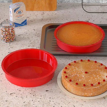 Silicone Cake Mold For Baking Round Cake Pan Non-stick 4" 6&q Baking Pan For Layer Cake,Cheesecake and Chocolate Cake Mold