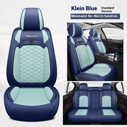 Five-seat car seat covers, honeycomb mesh design, available in multiple colors, stylish appearance, suitable for most vehicles.