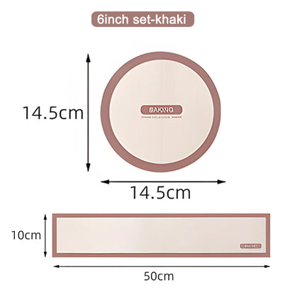 Silicone Baking Mat for 6, 8, 10 Inch Cake Pan Easy Clean Nonstick Silicone Liners for Baking Cheesecake Pan