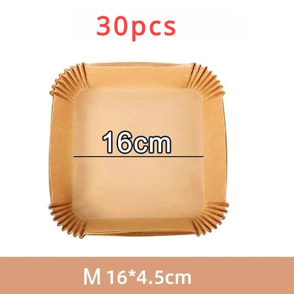 30/50Pcs Baking Supplies Large Toughness Square Round Baking Accessories and Tools Kitchen Items Air Fryer Accessories Accessory