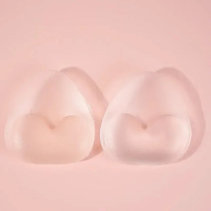 2pcs Silicone Bra Inserts Breast Pads Sticky Push-up Women Bra Cup Thicker Nipple Cover Patch Bikini Inserts for Swimsuit Gifts