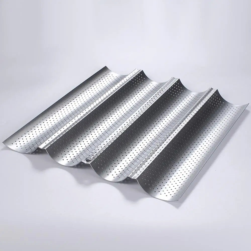 Baguette Pan French Bread Baking Mould Bakeware Groove Waves Mold Cake Oven Pastry Tray Dishes Cooking Accessories Toaster Tool