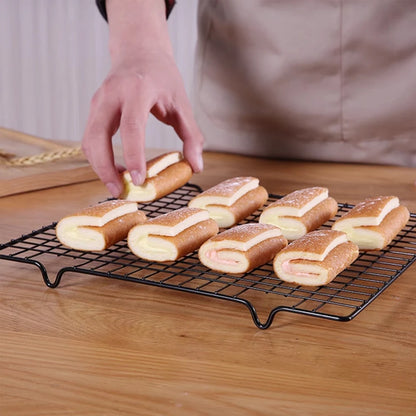 Stainless Steel Cooling Rack Cake Baking Rack  for Roasting Grilling Drying BBQ Bread Baking Sheet Pan