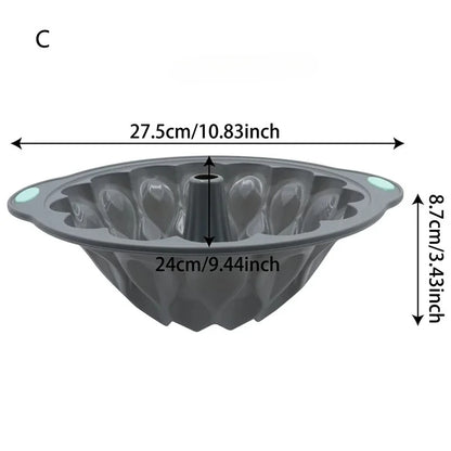 Silicone Bakeware Set Versatile Cake Molds Non-Stick Flower & Assorted Shapes Baking Pans Muffins Chocolates Moulds