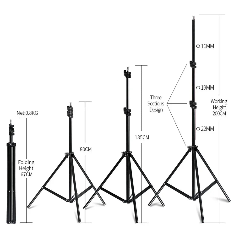 Photography 50x70CM Softbox Light Kits Professional Light System With E27 Photographic Bulbs Photo Studio Equipment