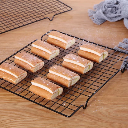 Stainless Steel Cooling Rack Cake Baking Rack  for Roasting Grilling Drying BBQ Bread Baking Sheet Pan