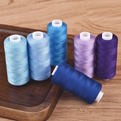 6 Roll/Set 400 Yards Sewing Thread Machine Hand Embroidery Good Polyester Thread Strong Durable For Needlework DIY Sewing Repair
