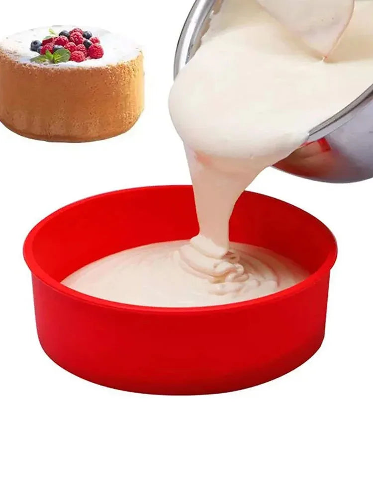 4/5/6/7/8/10 Inch Round Cake Mold Silicone Molds for Cakes Nonstick Cake Pan Baking Forms Pastry Mold