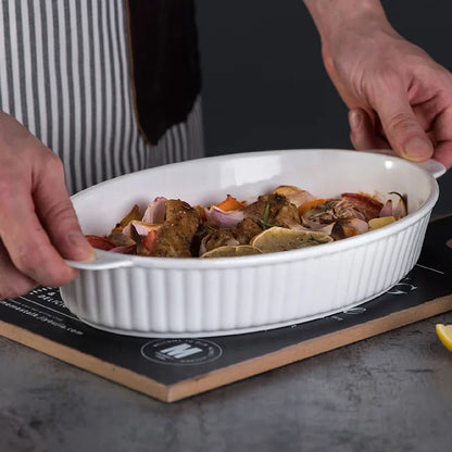 Oven Baking Tray Bakeware Ceramic Pans Bread Pan Baking Tools and Accessories Porcelain Dishes Kitchen Utensils Cooking Bar