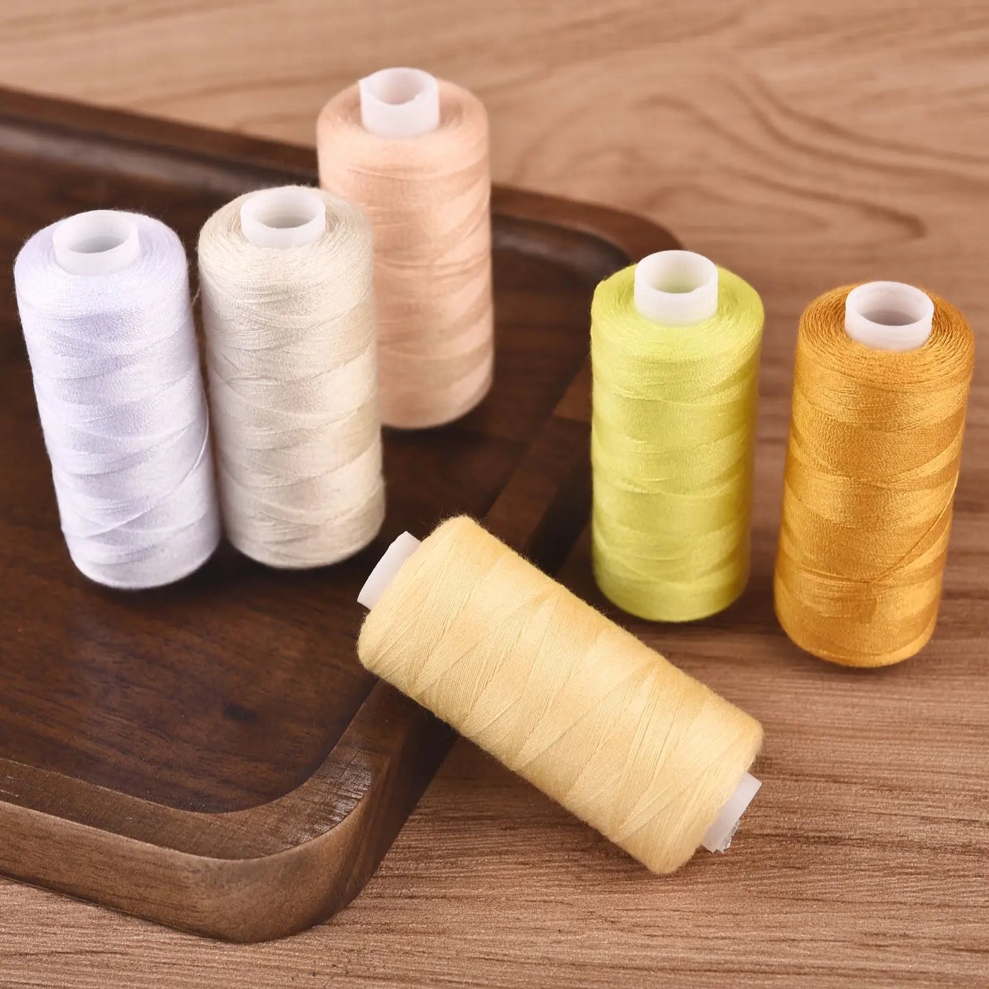 6 Roll/Set 400 Yards Sewing Thread Machine Hand Embroidery Good Polyester Thread Strong Durable For Needlework DIY Sewing Repair
