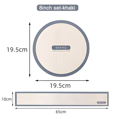 Silicone Baking Mat for 6, 8, 10 Inch Cake Pan Easy Clean Nonstick Silicone Liners for Baking Cheesecake Pan
