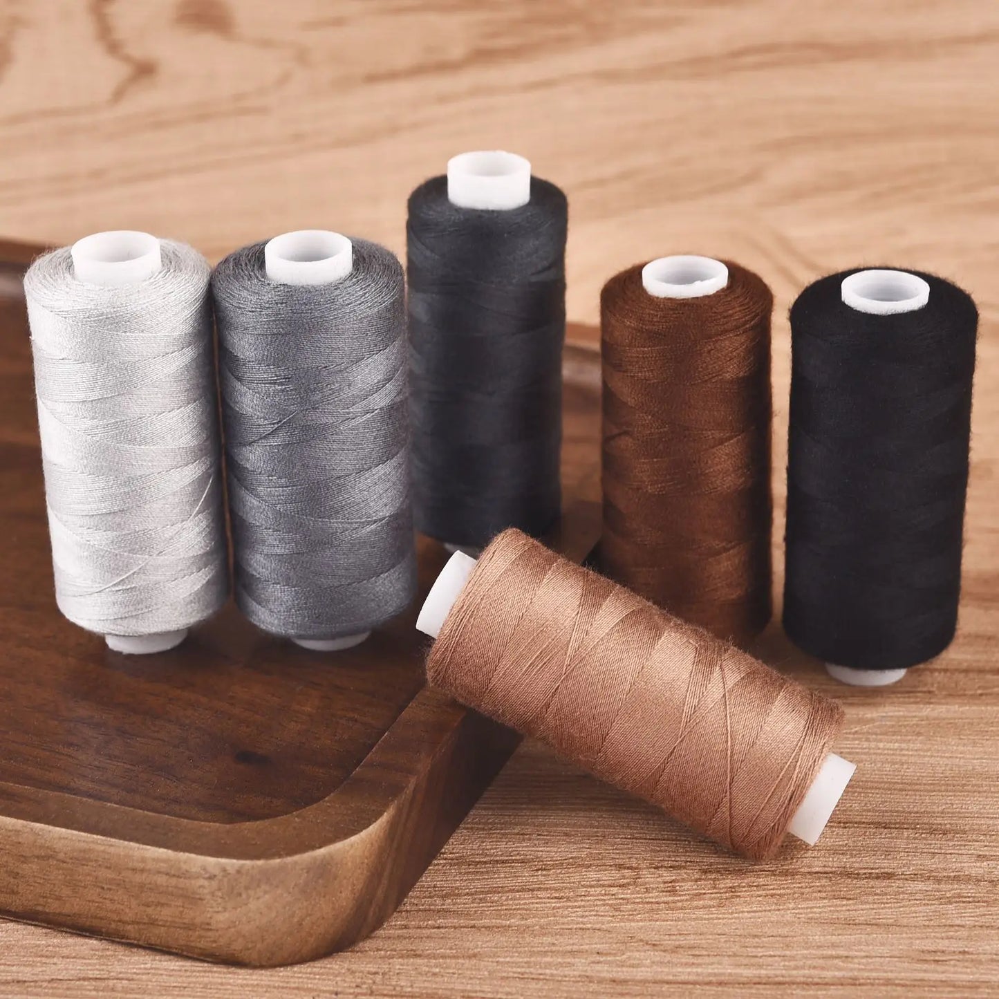 6 Roll/Set 400 Yards Sewing Thread Machine Hand Embroidery Good Polyester Thread Strong Durable For Needlework DIY Sewing Repair