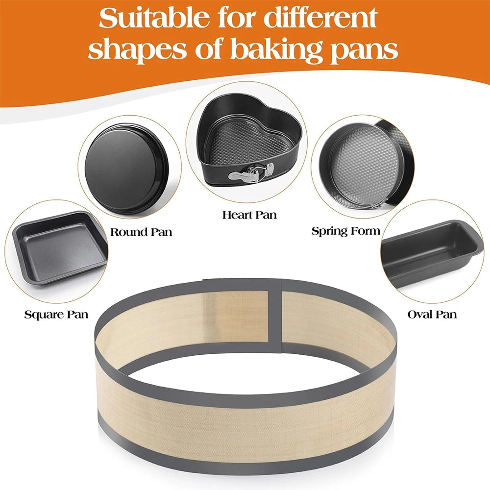 Silicone Baking Mat for 6, 8, 10 Inch Cake Pan Easy Clean Nonstick Silicone Liners for Baking Cheesecake Pan