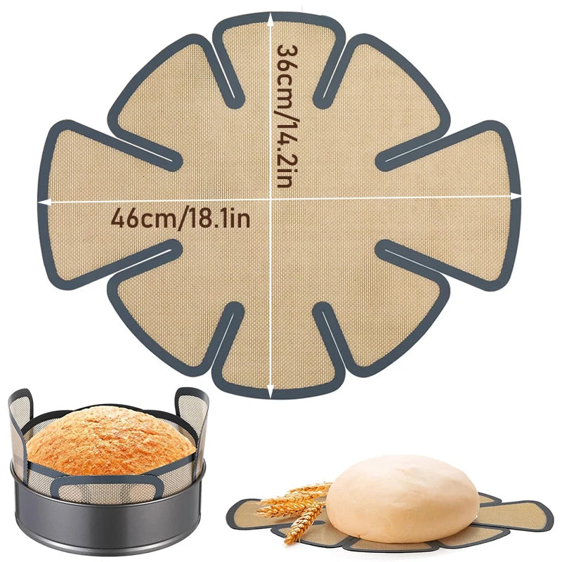 Silicone Baking Mat for 6, 8, 10 Inch Cake Pan Easy Clean Nonstick Silicone Liners for Baking Cheesecake Pan