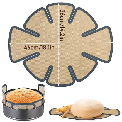 Silicone Baking Mat for 6, 8, 10 Inch Cake Pan Easy Clean Nonstick Silicone Liners for Baking Cheesecake Pan