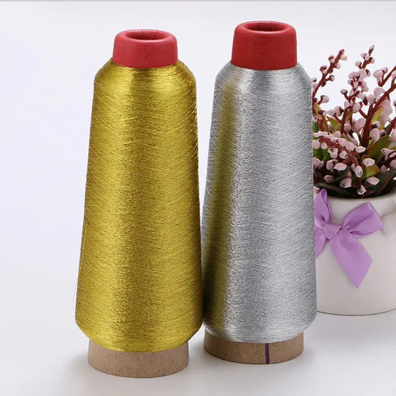 Cross-stitch gold and silver thread / computer embroidery sewing thread / hand stitching / sewing thread / embroidery manual DIY