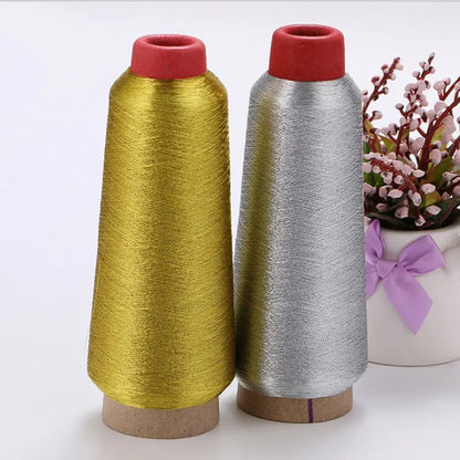 Cross-stitch gold and silver thread / computer embroidery sewing thread / hand stitching / sewing thread / embroidery manual DIY
