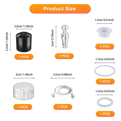 A50Q-For Instant Pot Ultra 3, 6, 8 Qt, Duo/Duo Plus 3, 5, 6 Quart Steam Release Valve Handle Replacement–Latest Model