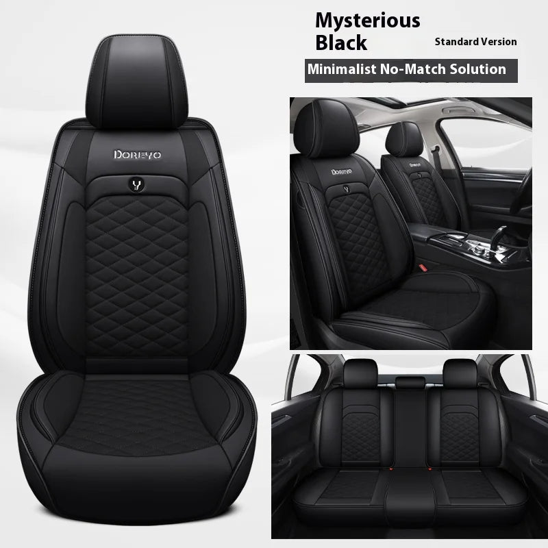 Five-seat car seat covers, honeycomb mesh design, available in multiple colors, stylish appearance, suitable for most vehicles.