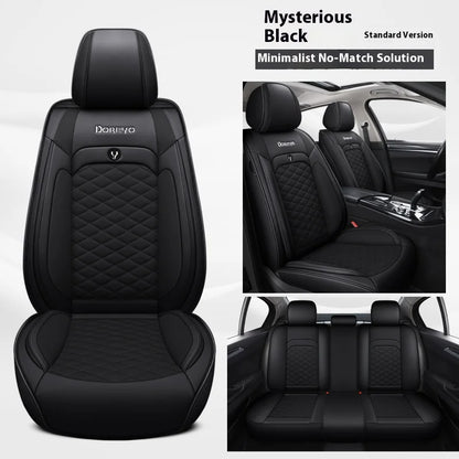 Five-seat car seat covers, honeycomb mesh design, available in multiple colors, stylish appearance, suitable for most vehicles.
