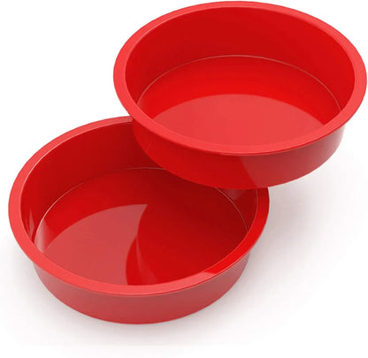 Silicone Cake Mold For Baking Round Cake Pan Non-stick 4" 6&q Baking Pan For Layer Cake,Cheesecake and Chocolate Cake Mold