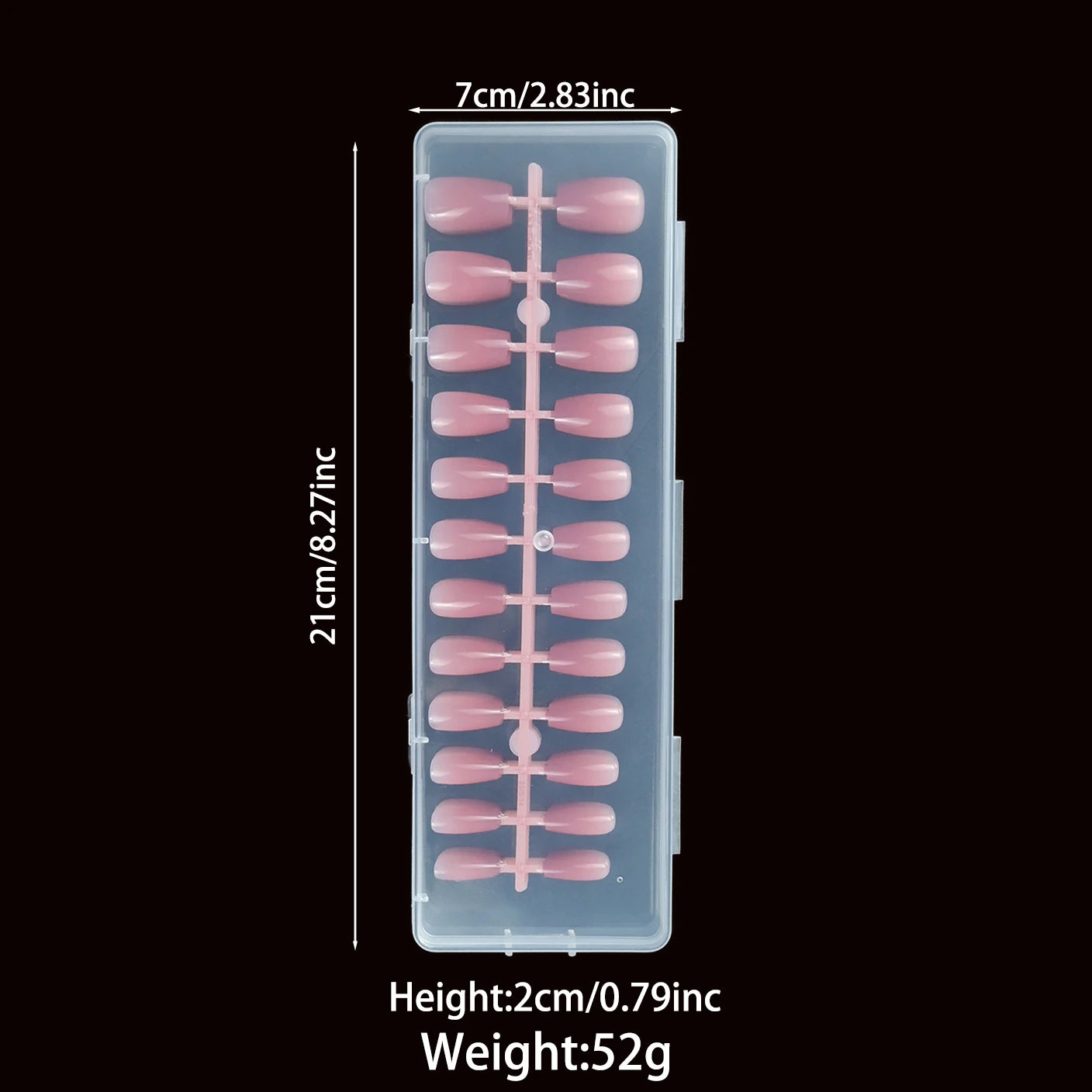 120Pcs Medium-Long Pink French Ballet Press On Nails. Upgrade your manicure with brightening, detachable false nails. Ideal gift