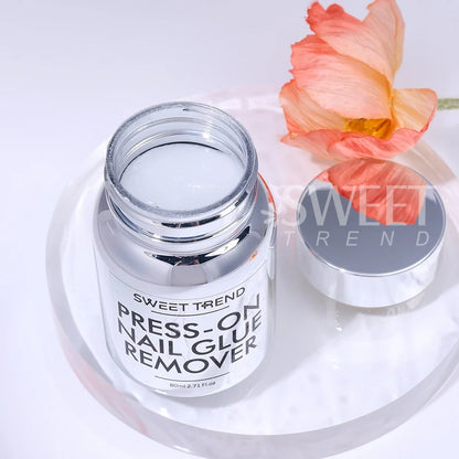 1/2pcs 80ml Nail Glue Remover for Press on Nails Easy Removal Solid Adhesives Gel on False Nail Tips Remover Tools Nail Supplies