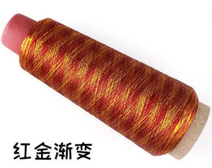 Cross-stitch gold and silver thread / computer embroidery sewing thread / hand stitching / sewing thread / embroidery manual DIY