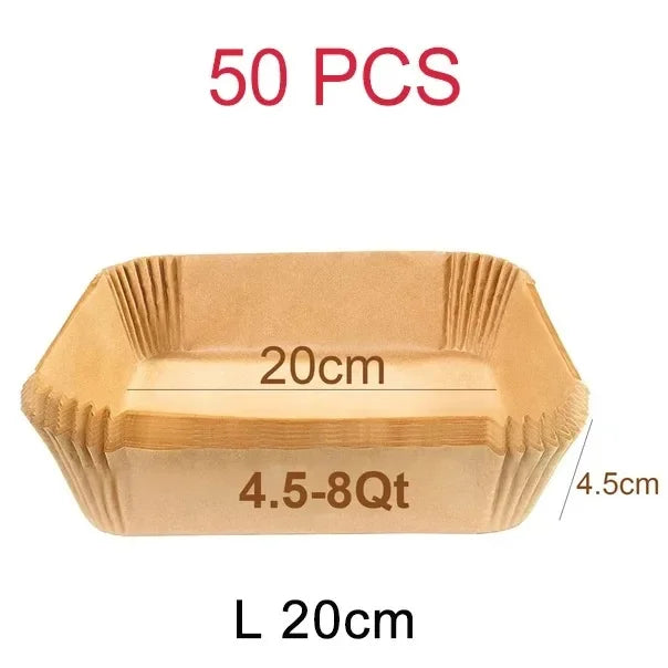 30/50Pcs Baking Supplies Large Toughness Square Round Baking Accessories and Tools Kitchen Items Air Fryer Accessories Accessory