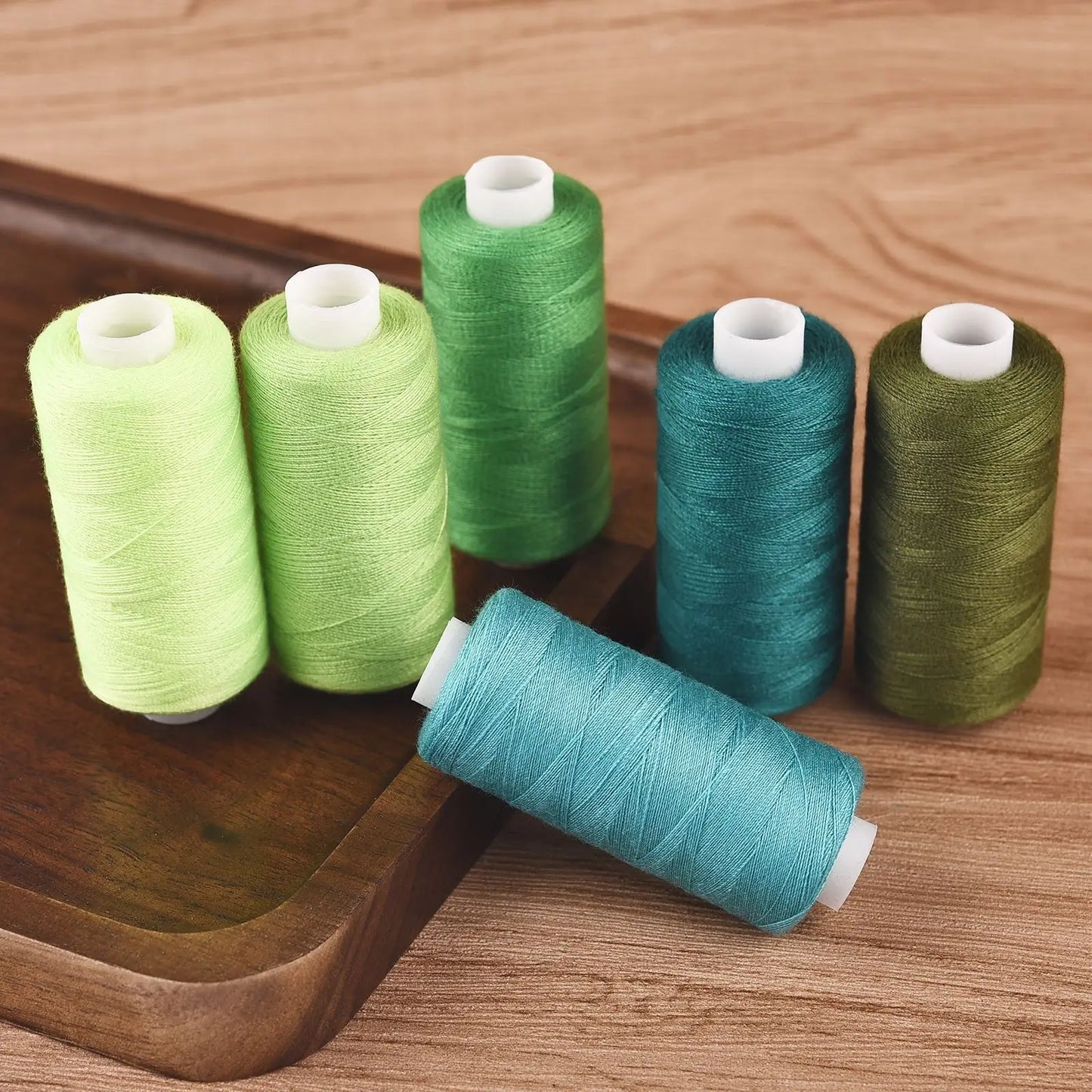 6 Roll/Set 400 Yards Sewing Thread Machine Hand Embroidery Good Polyester Thread Strong Durable For Needlework DIY Sewing Repair