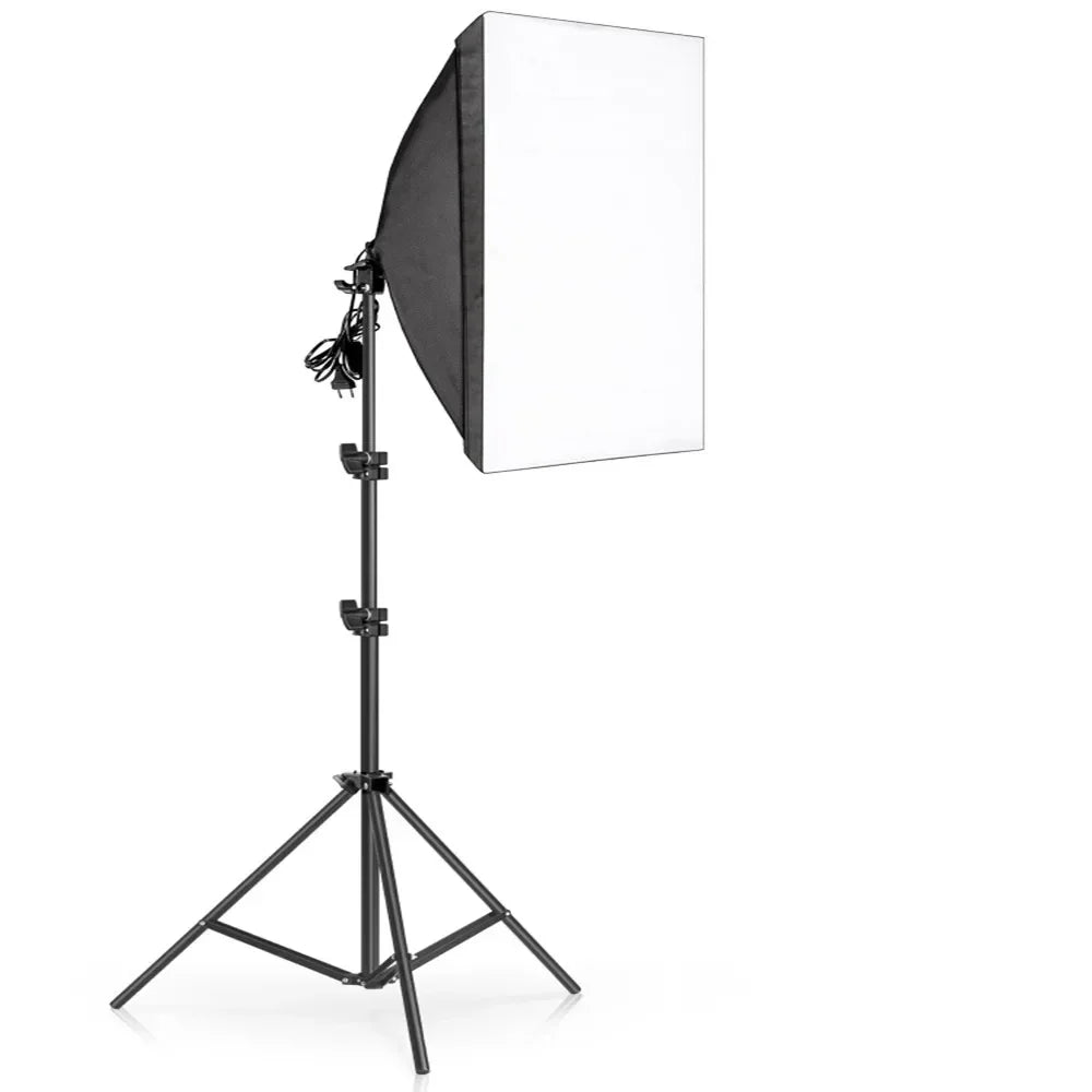 Photography 50x70CM Softbox Light Kits Professional Light System With E27 Photographic Bulbs Photo Studio Equipment