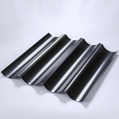 Baguette Pan French Bread Baking Mould Bakeware Groove Waves Mold Cake Oven Pastry Tray Dishes Cooking Accessories Toaster Tool