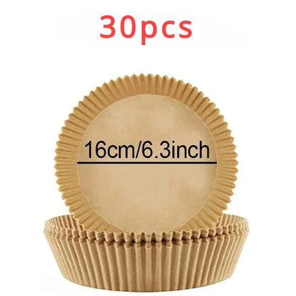30/50Pcs Baking Supplies Large Toughness Square Round Baking Accessories and Tools Kitchen Items Air Fryer Accessories Accessory