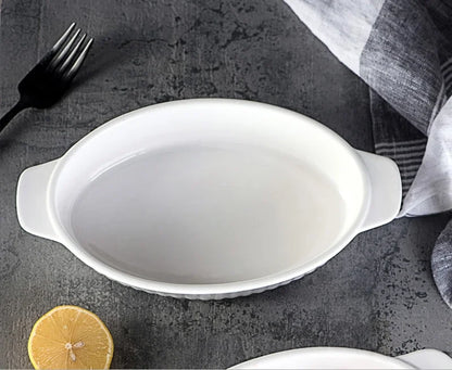 Oven Baking Tray Bakeware Ceramic Pans Bread Pan Baking Tools and Accessories Porcelain Dishes Kitchen Utensils Cooking Bar