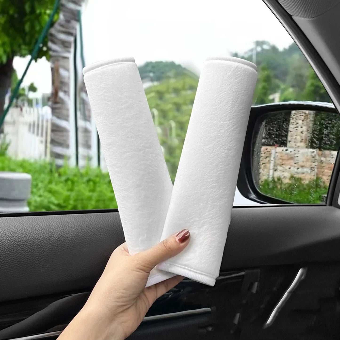 1/2Pcs Universal Comfortable Seat Belt Cover Adjustable Plush Car Safety Belt Cute Pink Car Accessories Car Accessories Interior